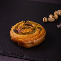 Snail-Shaped Pastry with Pistachio and Dark Chocolate – Escargot